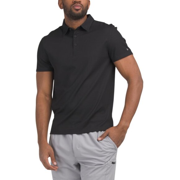 KENNETH COLE Black Active Polo - Picture 1 of 2